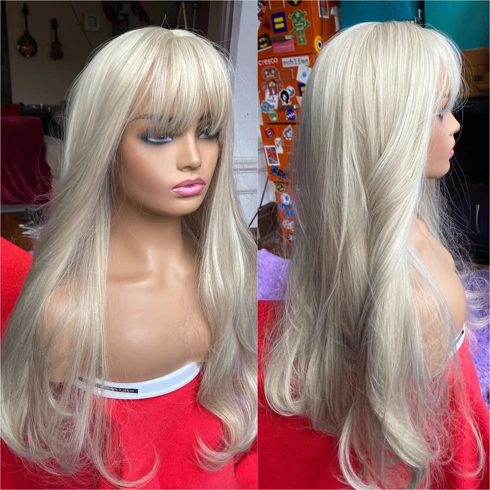 Multi tone light ash beige blonde wig